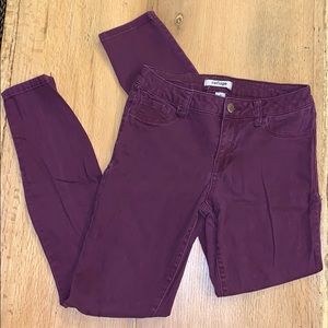Burgundy Skinny Jeggings